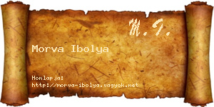 Morva Ibolya névjegykártya